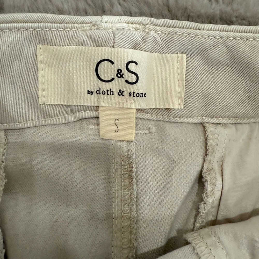 NWOT‎ C&S by cloth & Stone Pants Men’s Size S Straight Minimalist Beige Tencel